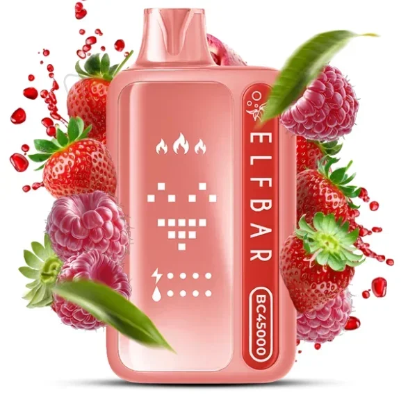 Elf Bar BC45000 Red Raspberry Strawberry (Малина Полуниця)